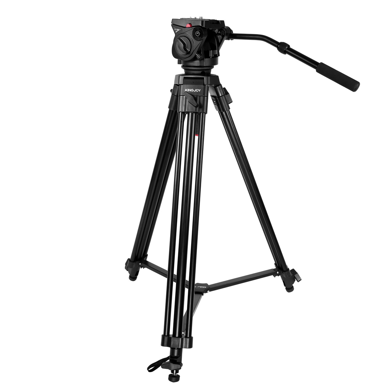 Tripode de video KingJoy VT-2100L+VT3530, 193cm, 15kg.