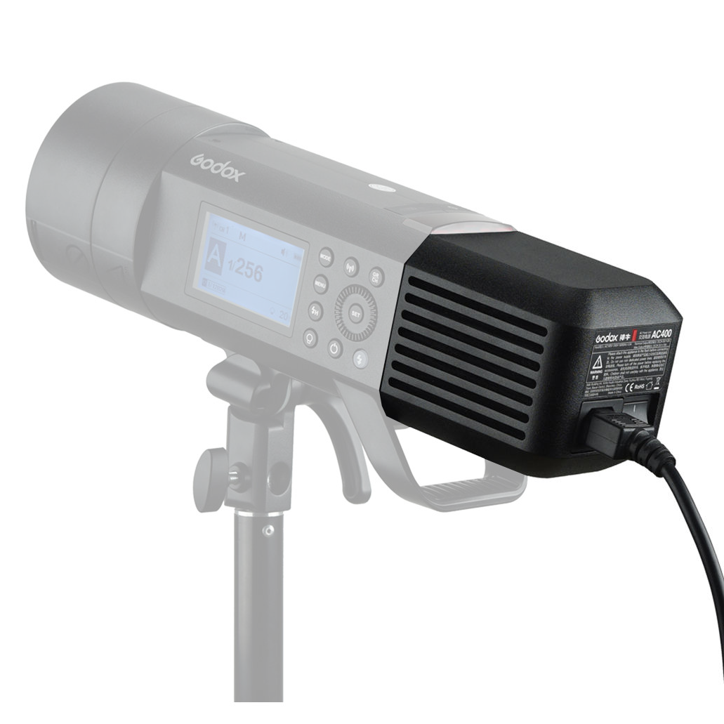 Fuente de Alimentación AC Godox AC400 para flash AD400Pro