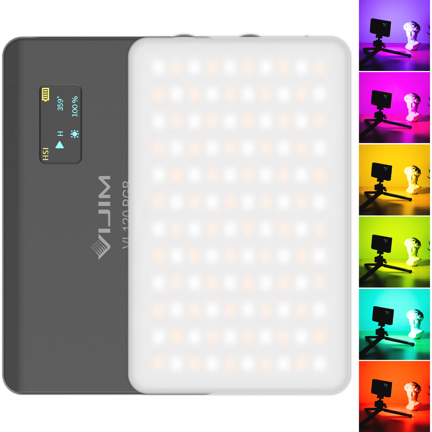 LED creativo Vijim VL120 RGB + batería de litio, 5 watts