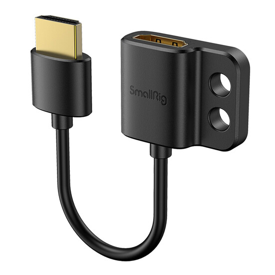 Cable adaptador ultradelgado SmallRig 3019 HDMI hembra a HDMI macho, 14cm