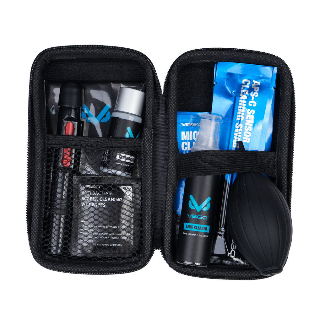 Kit de limpieza completo de 69 piezas, lentes y sensores, VSGO DKL-20