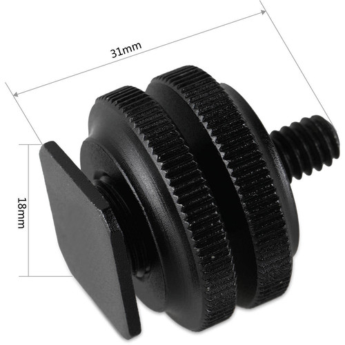 Kit SmallRig 1631 con 2 adaptadores de zapata a 1/4" - 20