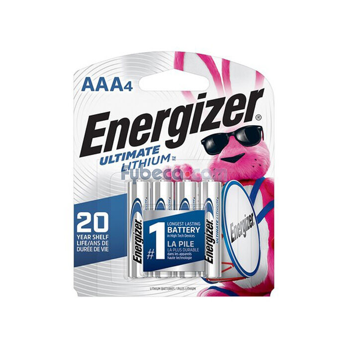 Kit de 4 pilas AAA Energizer Ultimate Lithium