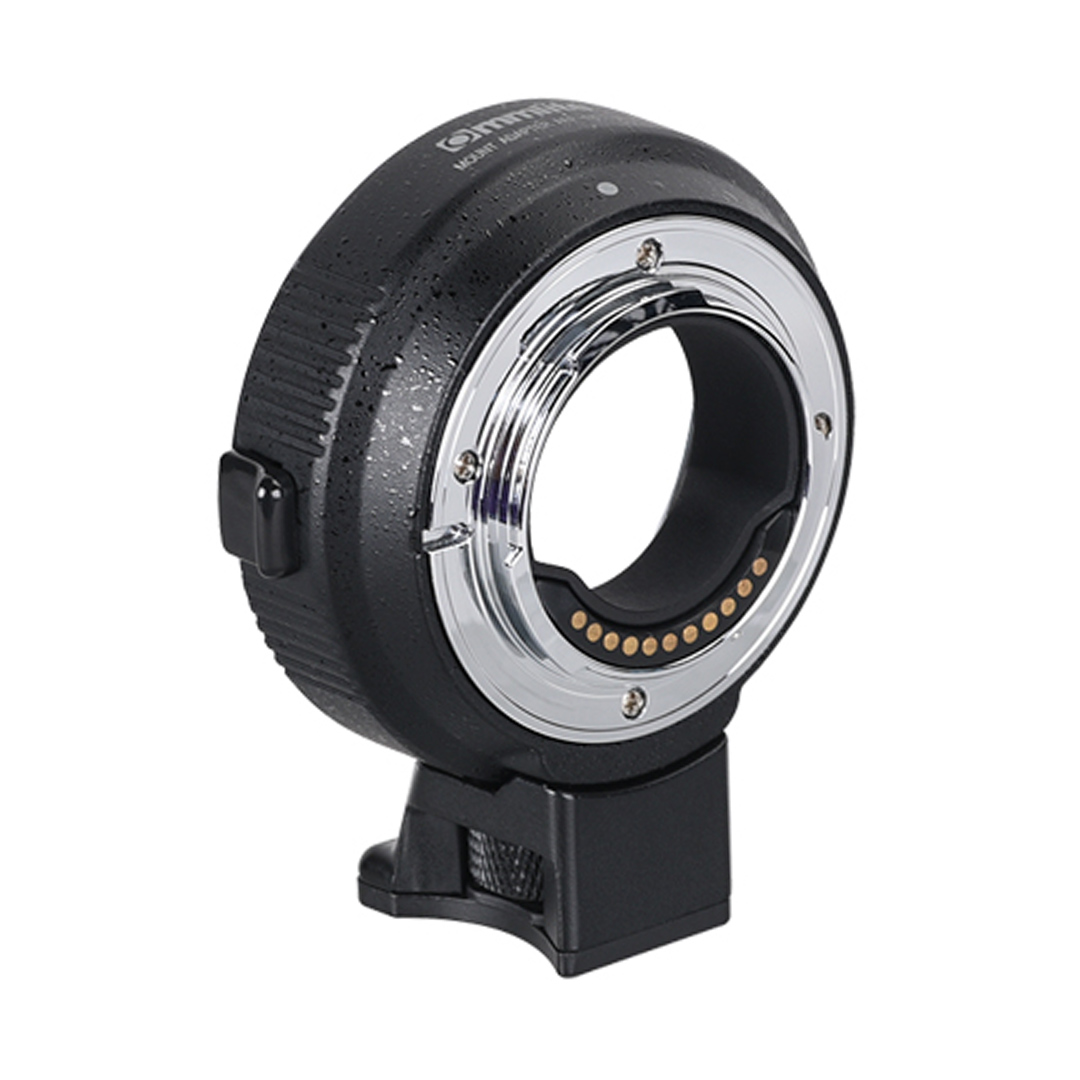 Adaptador Commlite CM-AEF-MFT II, lentes Canon montura EF o EF-S en cámaras montura MFT→(M4/3)
