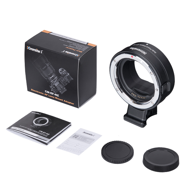 Adaptador Commlite CM-EF-NZ, lentes Canon montura EF o EF-S en cámaras Nikon montura Z