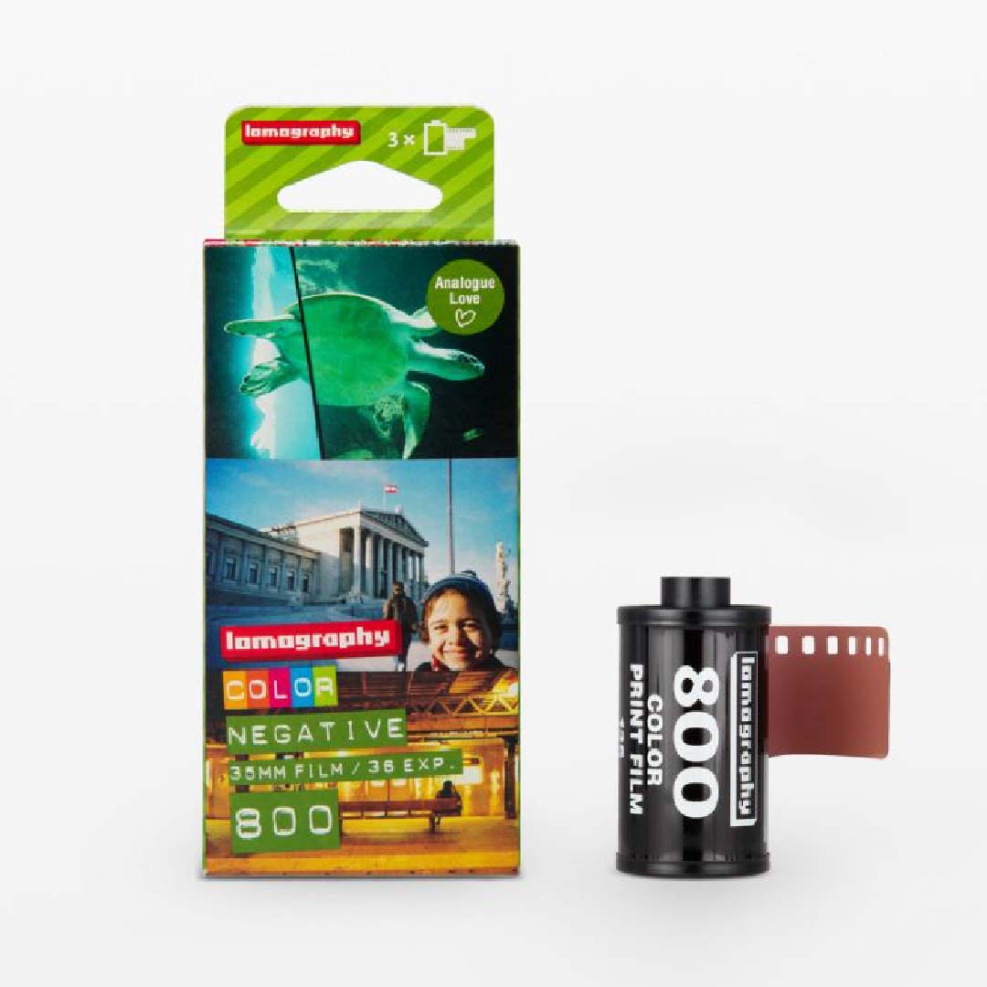Kit de 3 Rollos Lomography 800 Color Negative Film, 35mm, ISO800, 36 exp.