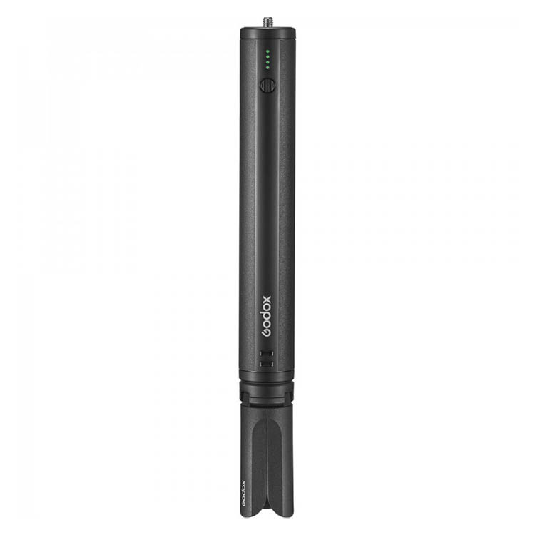 Power Bank de 10000mAh, agarradera, mini trípode Godox BPC-01