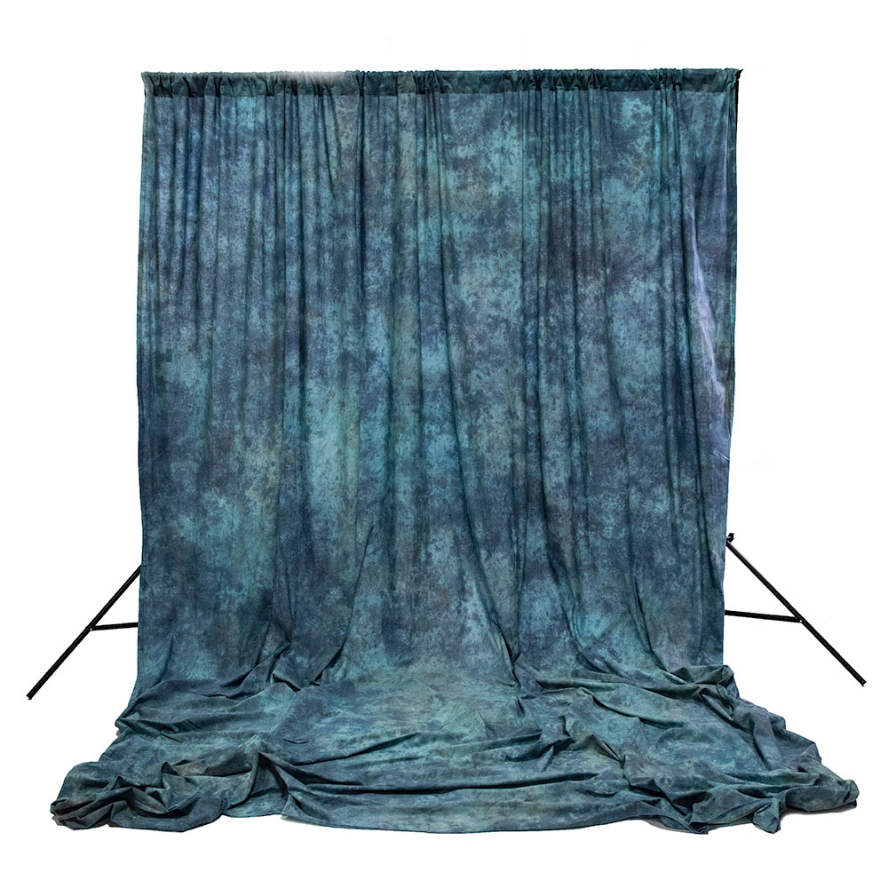 Fondo Savage Muselina de Algodon Crushed 3.05x3.66m Apex Blue