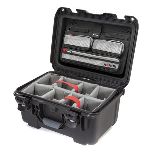 Maleta rígida Nanuk 918 con organizador y divisores - Negro, 19.8 litros