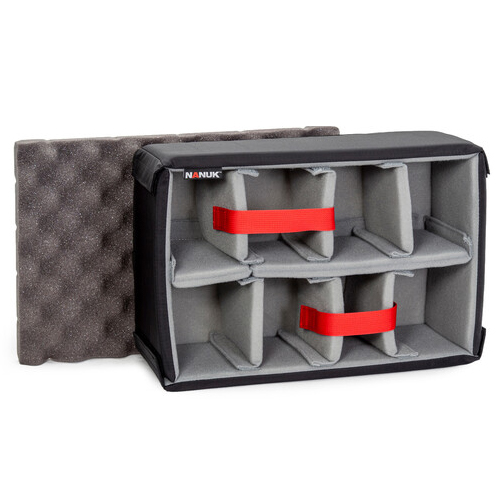 Maleta rígida Nanuk 918 con organizador y divisores - Negro, 19.8 litros