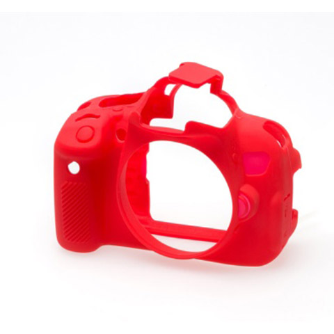 Carcasa de Silicon easyCover para Canon 650D 700D T4i T5i Rojo