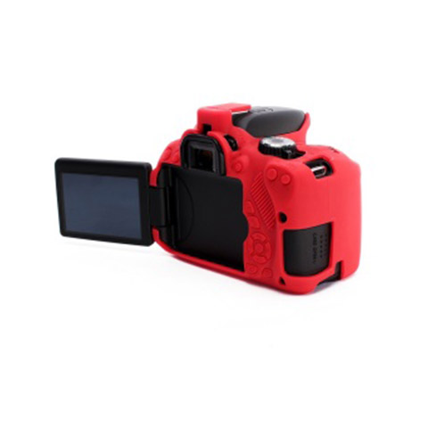 Carcasa de Silicon easyCover para Canon 650D 700D T4i T5i Rojo