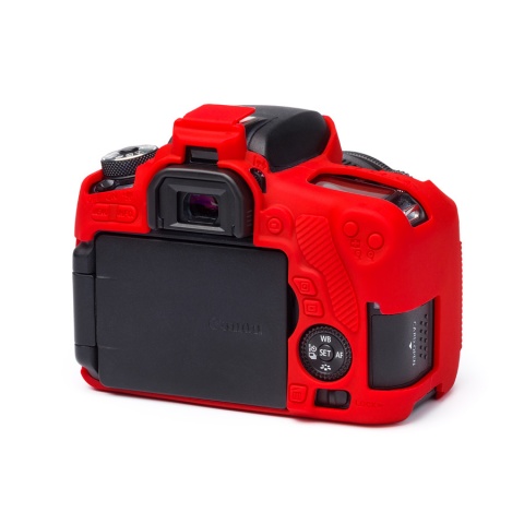 Carcasa de Silicon easyCover para Canon 760D T6s Rojo