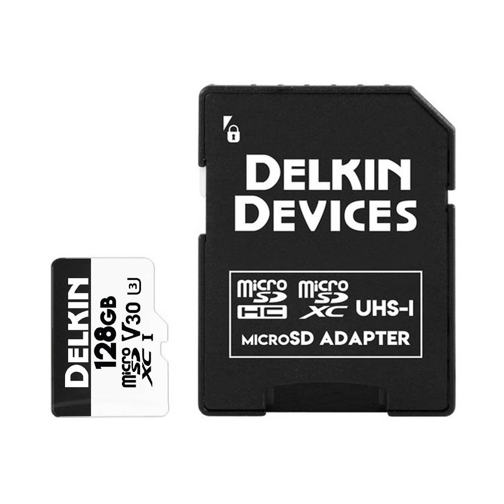 Memoria Delkin 128GB Hyperspeed microSD UHS-I SDXC U3 V30