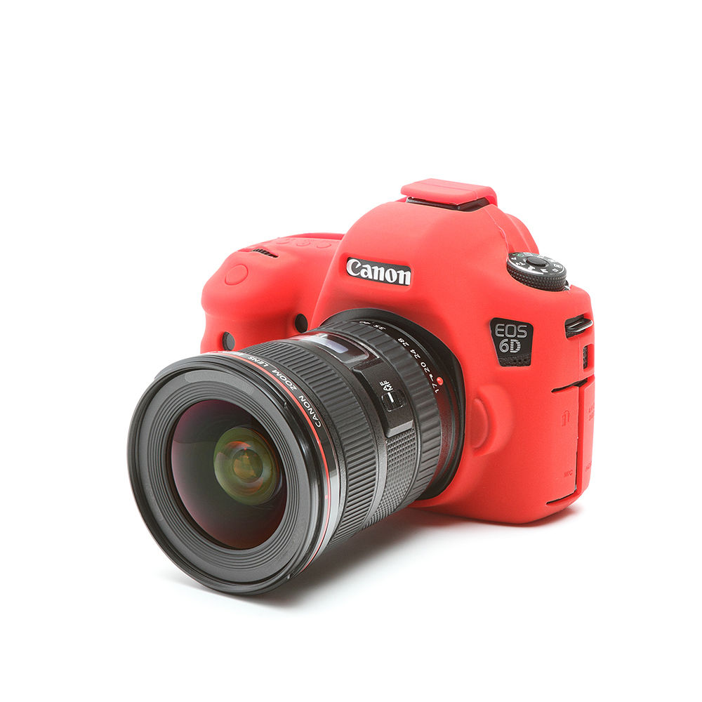 Carcasa de Silicon EasyCover para Canon 6D - Rojo - ECC6DR