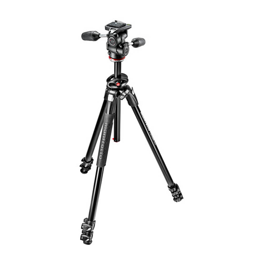 Trípode cenital Manfrotto 290 Dual, cabeza de 3 vías, 175cm, 10kg.