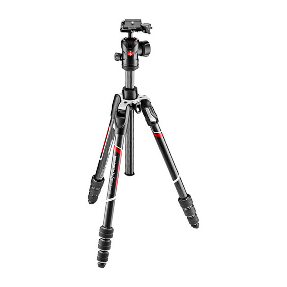 Trípode viajero de fibra de carbono Manfrotto Befree Advanced, cabeza de bola 494, bolso, 150cm, 9kg.