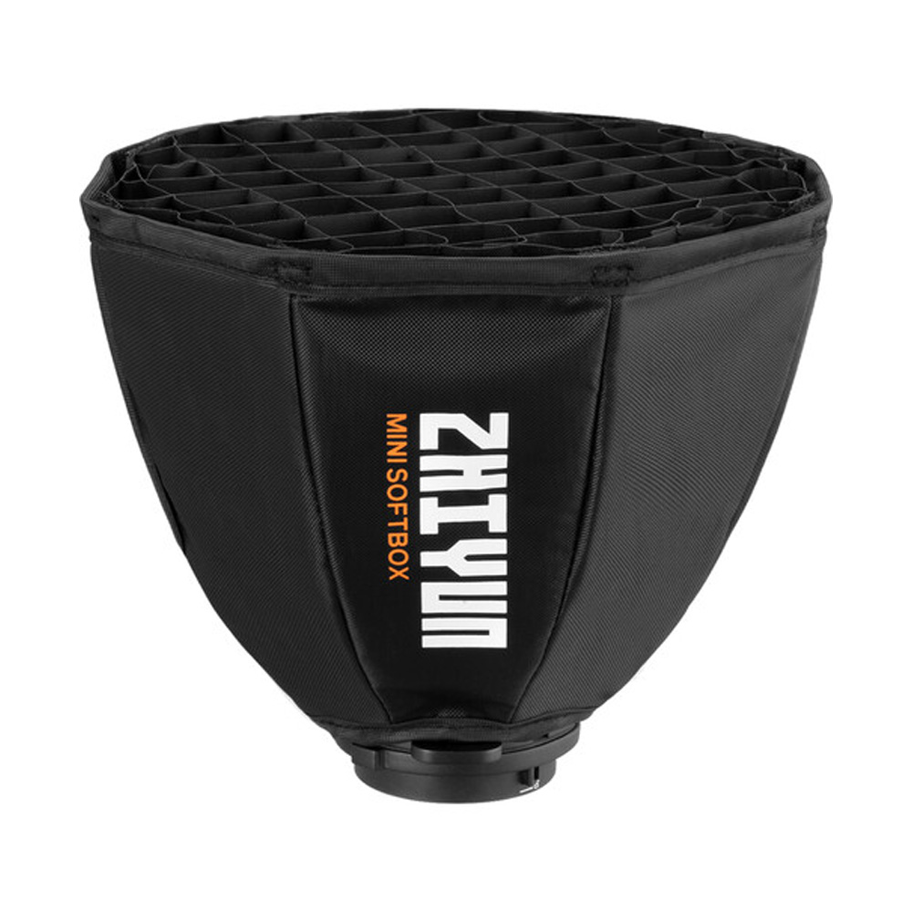 Mini Softbox octogonal Zhiyun, montura ZY, para luces G60 y X100. Incluye panal