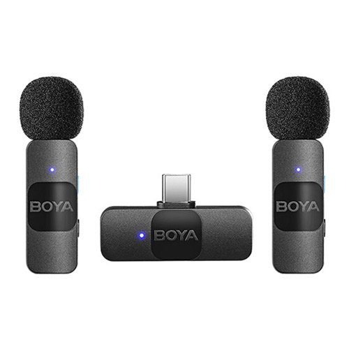 Micrófonos inalámbricos dobles Boya BY-V20 para Android
