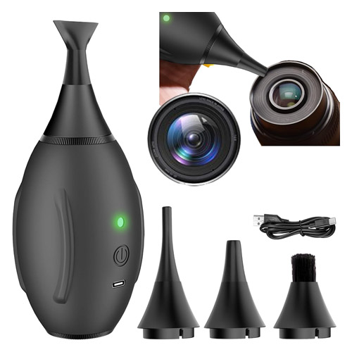 Pera sopladora electrónica Lensgo para limpieza de lentes