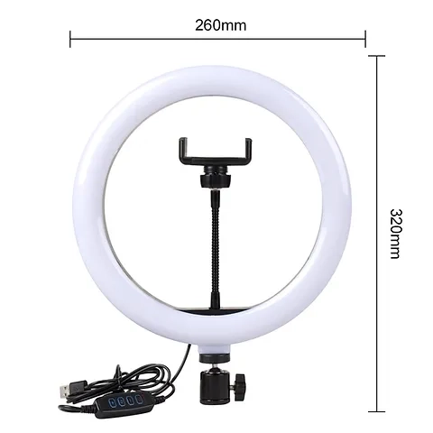 Ring Light M-26 bicolor de 10″, 5 watts