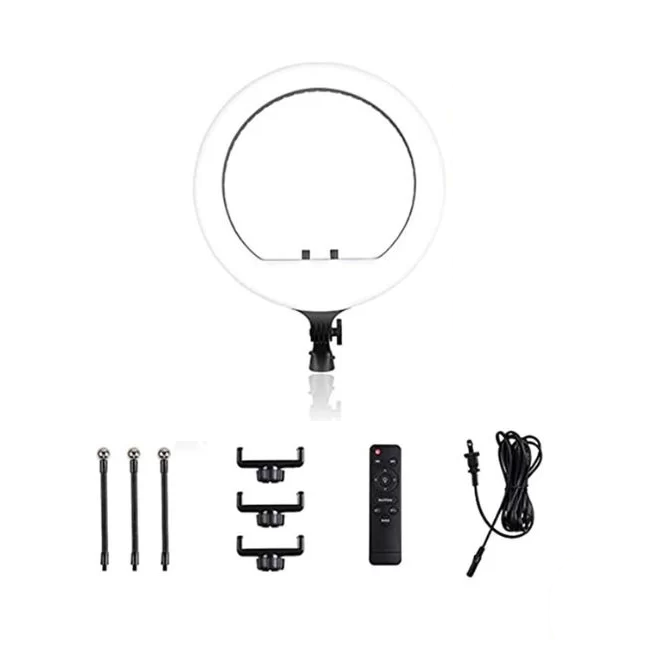 Ring Light RL-18, 18″, 55 watts, con pedestal