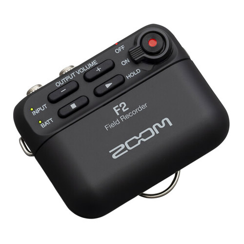 Grabadora de Campo ultracompacta Zoom F2 con corbatero, 32 bits