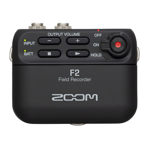 Grabadora de Campo ultracompacta Zoom F2 con corbatero, 32 bits