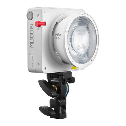 Luz LED portatil Godox ML100Bi Kit2, Bicolor, 120 watts, 2 reflectores, fuente AC, base V-Mount