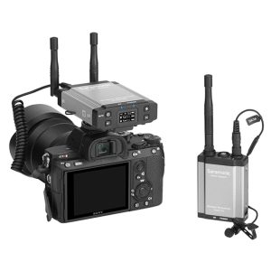 Sistema de micrófonos inalámbricos con apuntador de 2 vías Saramonic VLink2 Kit1