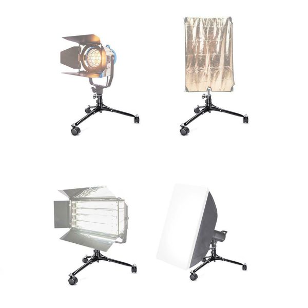 Pedestal de iluminación de 20cm, con ruedas - Imagen 2