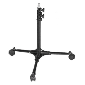 Pedestal de iluminación de 70cm, con ruedas