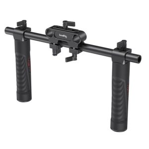 Kit de empunaduras SmallRig 998C, con base de rieles de 15mm.