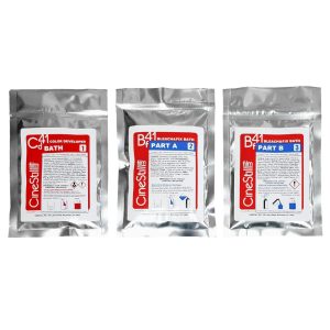Kit de quimicos en polvo Cs41 para rollos a color CineStill (Cs41-P-500ml)