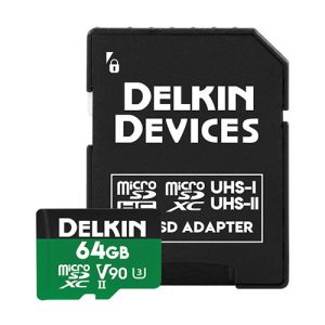 Memoria Delkin 64GB POWER microSD UHS-II SDXC U3 V90