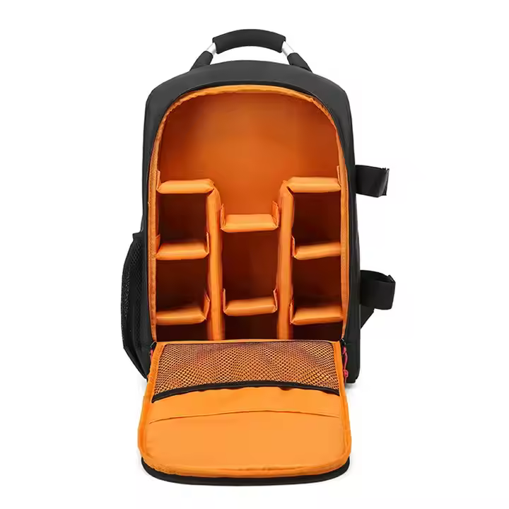 Mochila Fotográfica ZK8 negra de poliéster, 18 litros