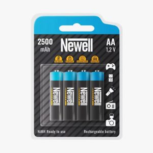Baterías recargables AA Newell, 2500 mAh, NiMH, 4 unidades