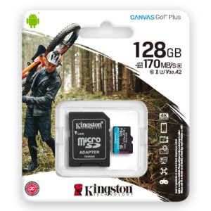 Memoria microSD Kingston 128GB Canvas Go Plus V30