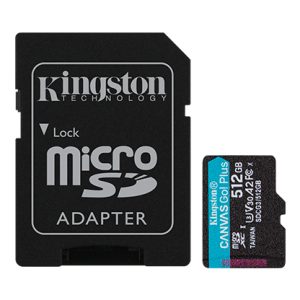 Memoria microSD Kingston 512GB Canvas Go Plus V30 A2