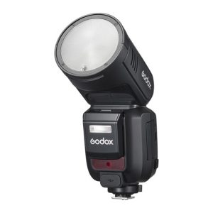 Flash speedlight Godox V100C, 100 watts para Canon, con pantalla táctil