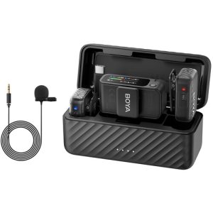 Kit de Microfonos inalambricos profesionales Boyamic 2-01