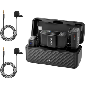 Kit de Microfonos inalambricos profesionales Boyamic 2-01