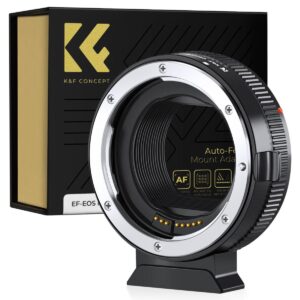 Adaptador automático K&F EF-EOS R II, lentes EF/EF-S en cámaras Canon R