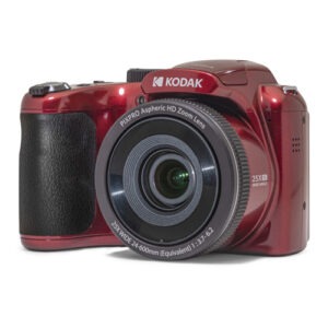 Cámara digital Kodak Pixpro AZ255 Rojo, zoom óptico 25x, 16MP
