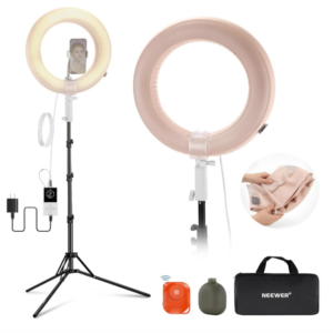 Aro de Luz LED inflable Neewer RA14B, 14", 35watts + pedestal