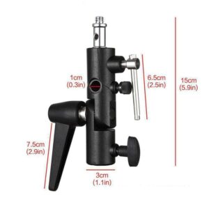Bracket metalico Tipo H, conexiones 1/4", 3/8", 1/2"