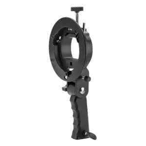 Bracket montura Bowens para speedlights, con empuñadura