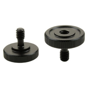 Adaptador metálico "L" de 1/4" macho a 1/4" hembra, con anillo de apriete