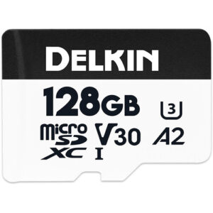 Memoria Delkin 128GB Hyperspeed microSD UHS-I SDXC V30 A2