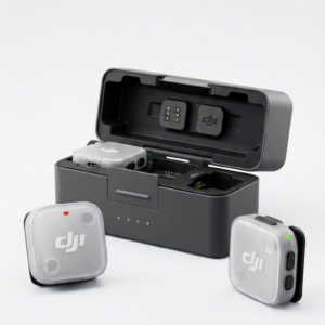 Micrófonos DJI Mic Mini 2, 2 transmisores + Receptor cámaras y celulares USB-C + caja de carga